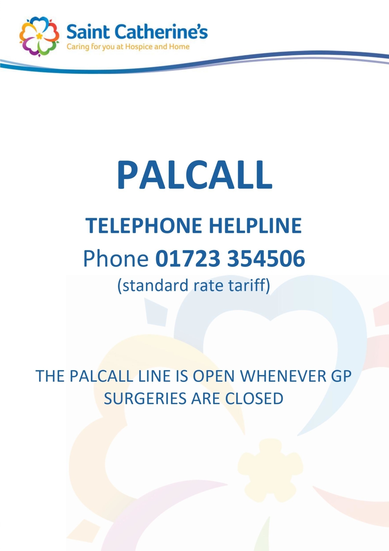 palcall leaflet